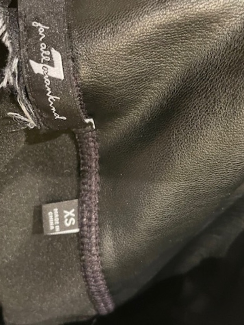 7  For All Mankind faux leather leggings - Picture 2 of 4
